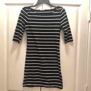 Bodycon Half-sleeve Stripped Dress